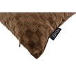 Chenille Checker Bruin Kussenhoes | 45x45 cm | Polyester