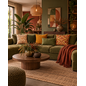 Sierkussen Abstract Velvet Okergeel | 45 x 45 cm | Polyester