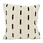Chain Crème/Bruin Kussenhoes | 45x45 cm | Velvet/Polyester