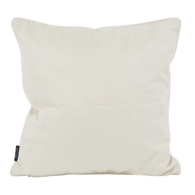 Chain Crème/Bruin Kussenhoes | 45x45 cm | Velvet/Polyester