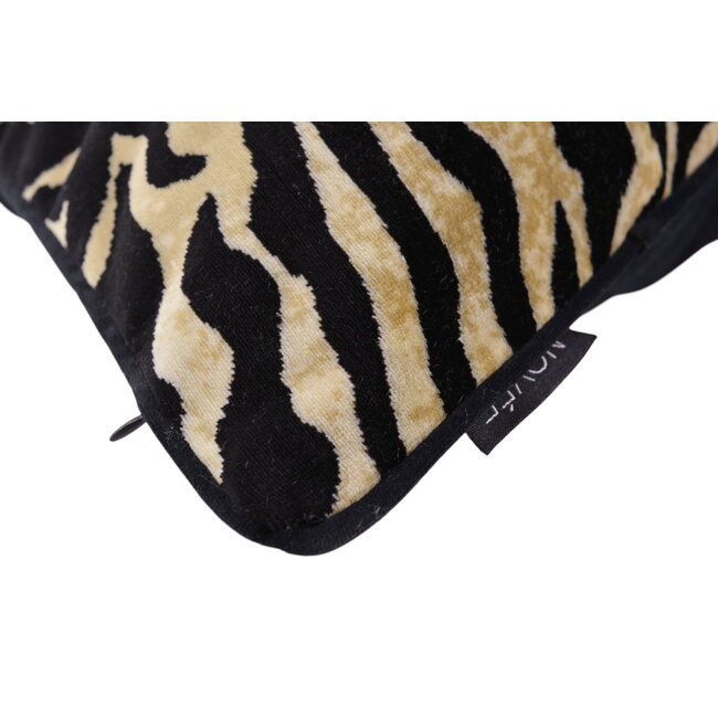 Zebra Muse Kussenhoes | 45x45 cm | Velvet/Polyester
