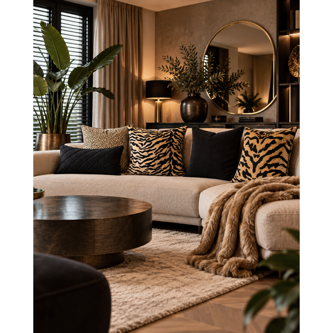 Safari Muse Kussenhoes | 45x45 cm | Velvet/Polyester
