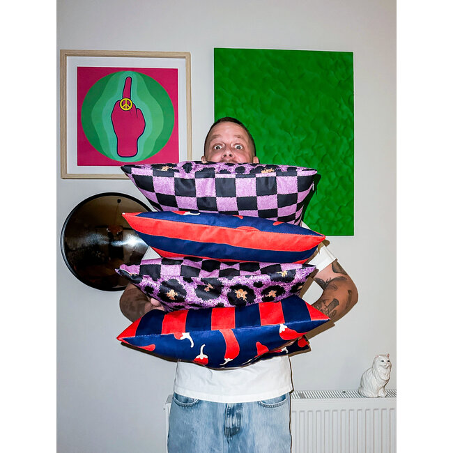 Sierkussen Hot Line | 45x45 cm | Katoen/Polyester