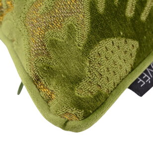 Heritage Olive Kussenhoes | 45x45 cm | Velvet/Polyester