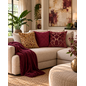 Heritage Burgundy Kussenhoes | 45x45 cm | Velvet/Polyester