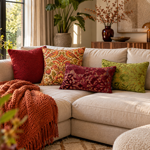 Heritage Olive Kussenhoes | 30x50 cm | Velvet/Polyester
