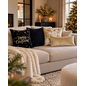 Velvet Gold Snow Kussenhoes | 45x45 cm | Fluweel/Polyester
