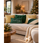 Velvet Blush Goud Kussenhoes | 45x45 cm | Polyester