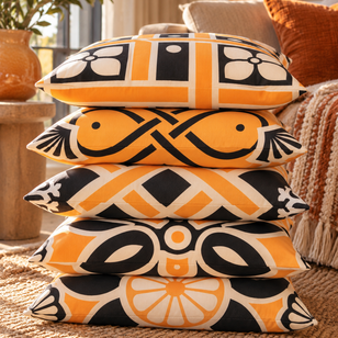 Sierkussen Ornament Tile #4 | 45 x 45 cm | Katoen/Polyester