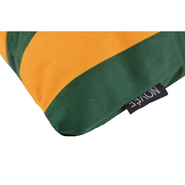 Streep Groen/Okergeel Kussenhoes | 45x45 cm | Katoen/Polyester