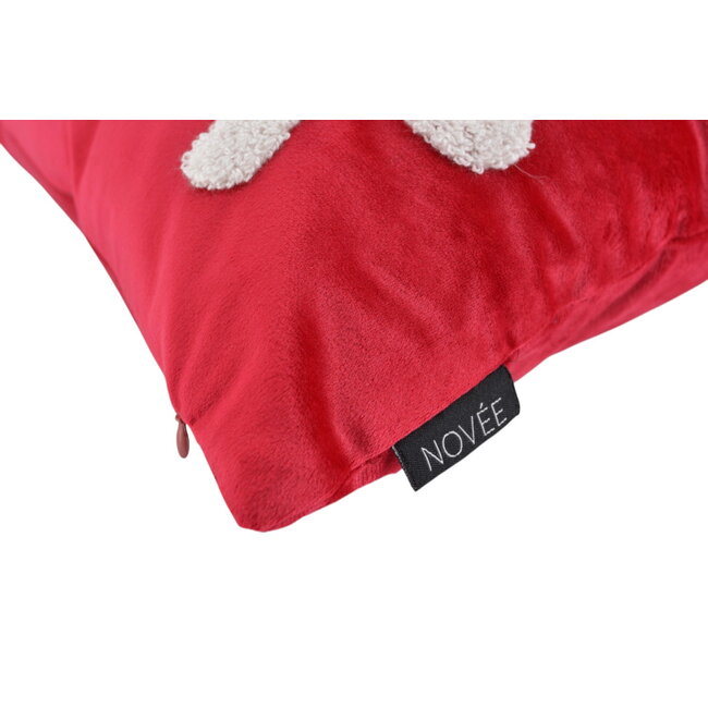 Velvet Bows Kussenhoes | 45x45 cm | Velvet/Polyester