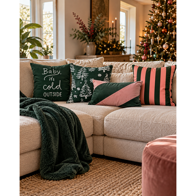 Cold Outside Kussenhoes | 45x45 cm | Katoen/Polyester