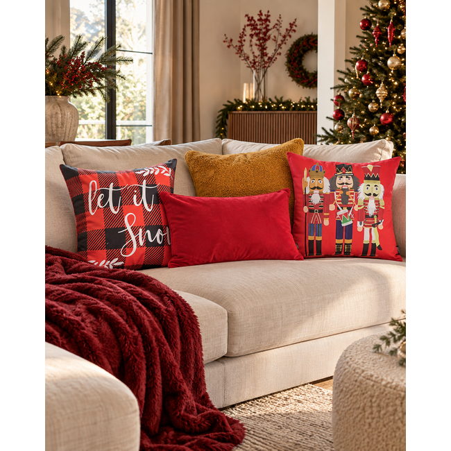 Teddy Okergeel Kussenhoes | 45x45 cm | Polyester