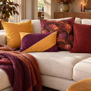 Sierkussen Velvet Okergeel | 45x45 cm | Polyester