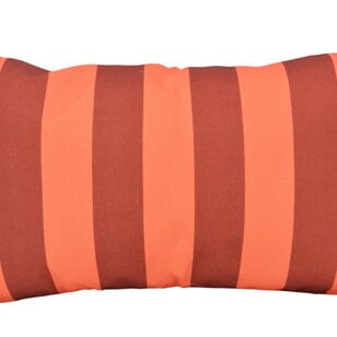 Sierkussen Retro Stripe Rouge | 30x50 cm | Katoen/Linnen
