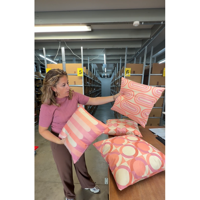 Pastel Waves Kussenhoes | 45x45 cm | Katoen/Polyester