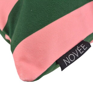 Sierkussen Streep Roze/Groen | 45x45 cm | Katoen/Polyester