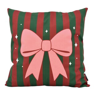 Sierkussen Candy Bow Christmas | 45x45 cm | Katoen/Polyester