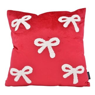 NOVÉE Sierkussen Velvet Bows | 45x45 cm | Velvet/Polyester