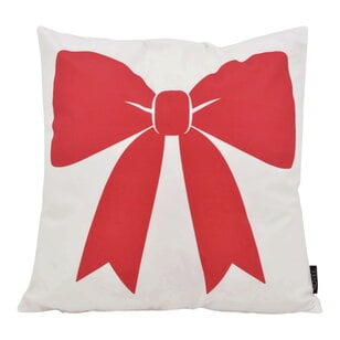 Sierkussen Christmas Bow | 45x45 cm | Katoen/Polyester