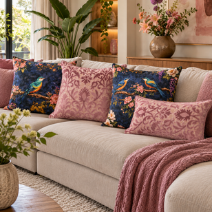 Sierkussen Heritage Pink | 45x45 cm | Velvet/Polyester