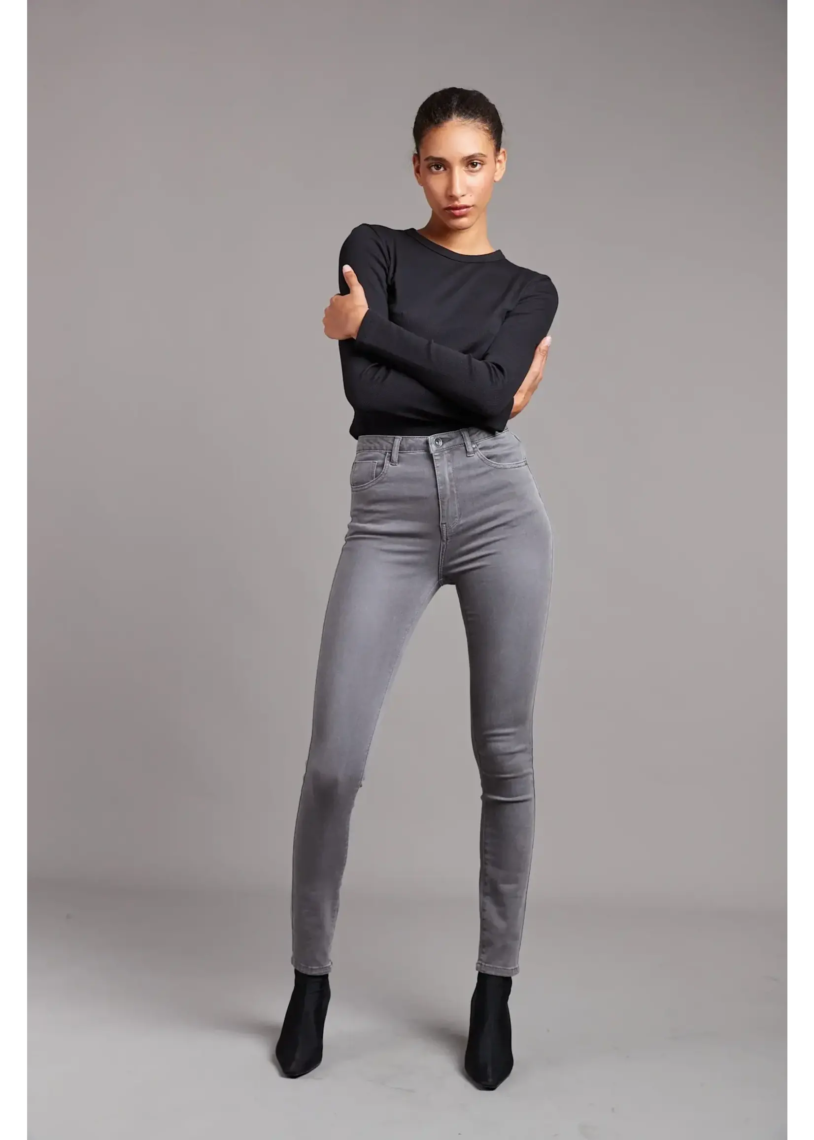 Pantalon taille haute - Solaria sky