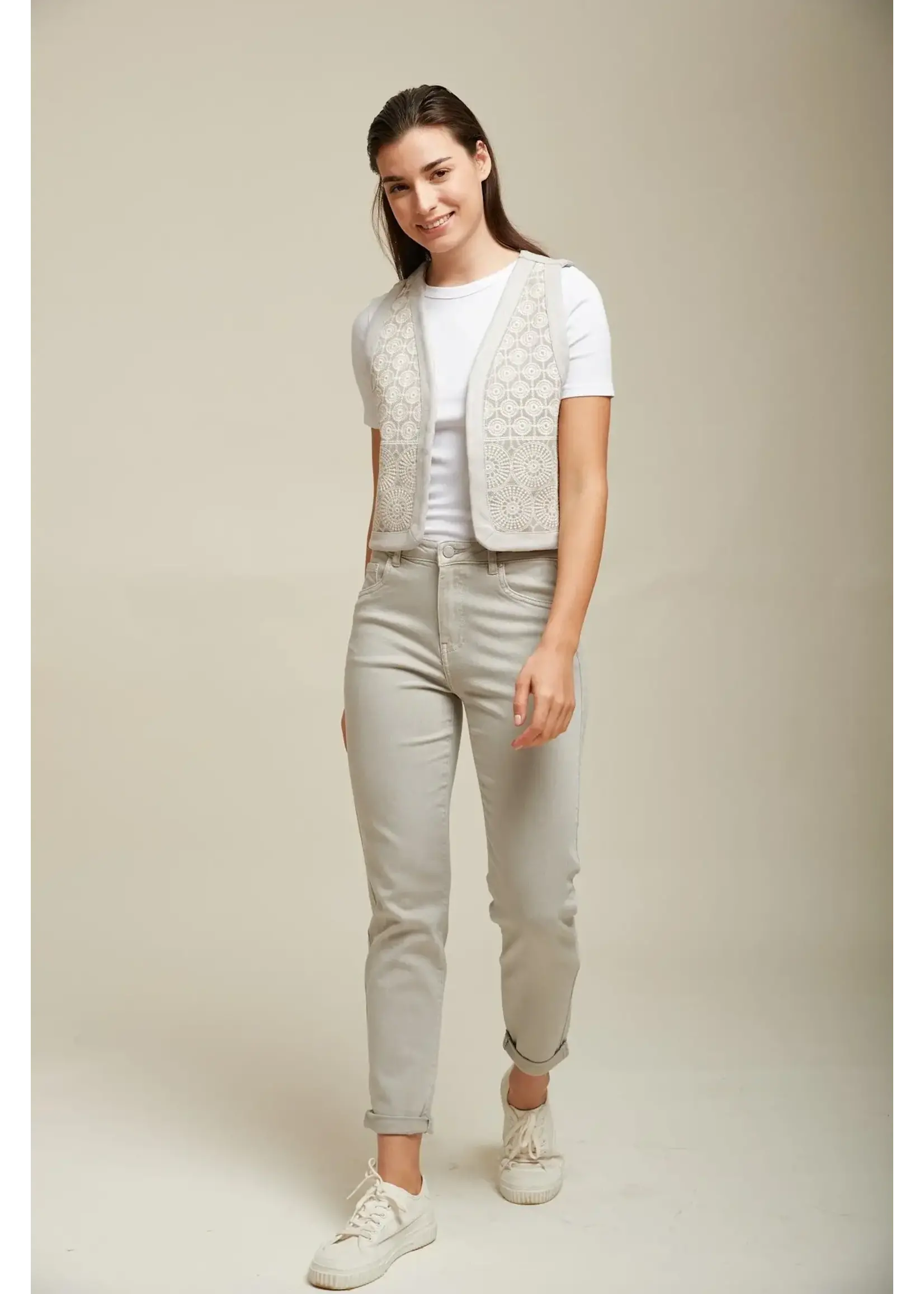 JEAN BOY BLANC OURLET - KAREN
