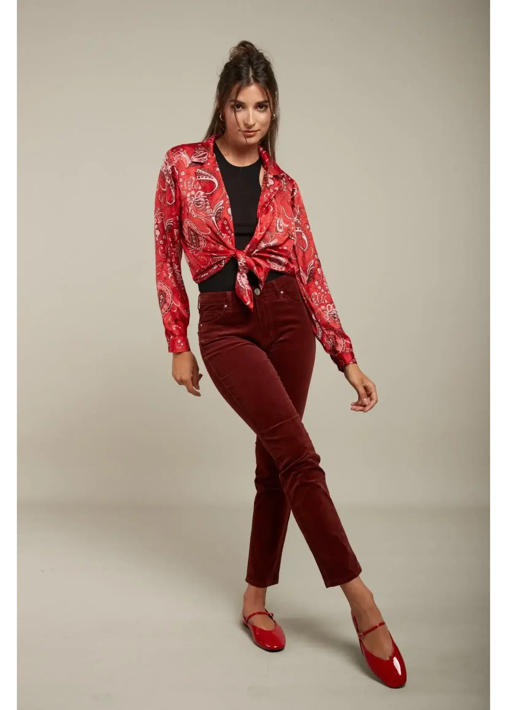 Pantalon push up velours - Cassy