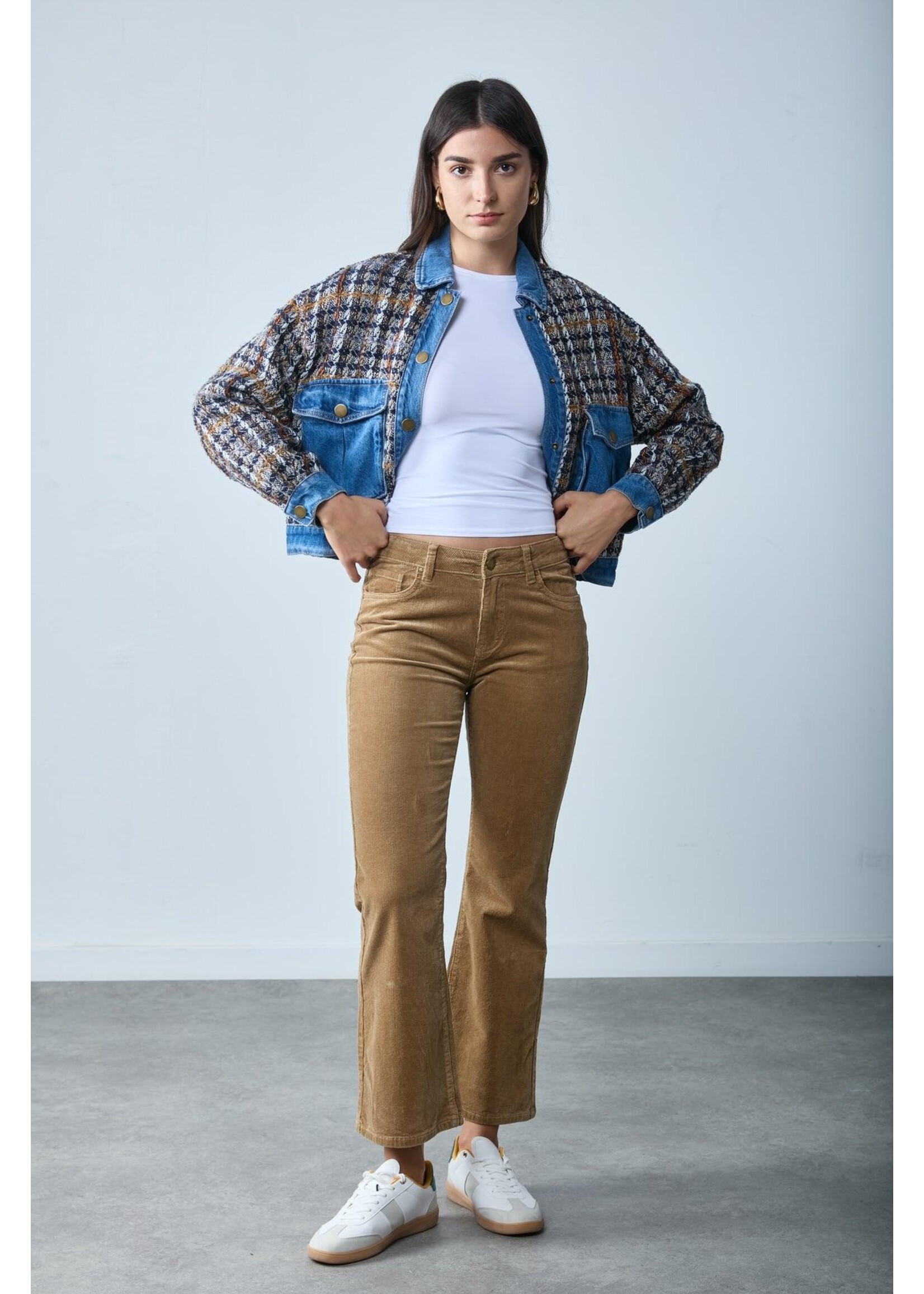 Pantalon bootcut 7/8 ème velours - Mandela