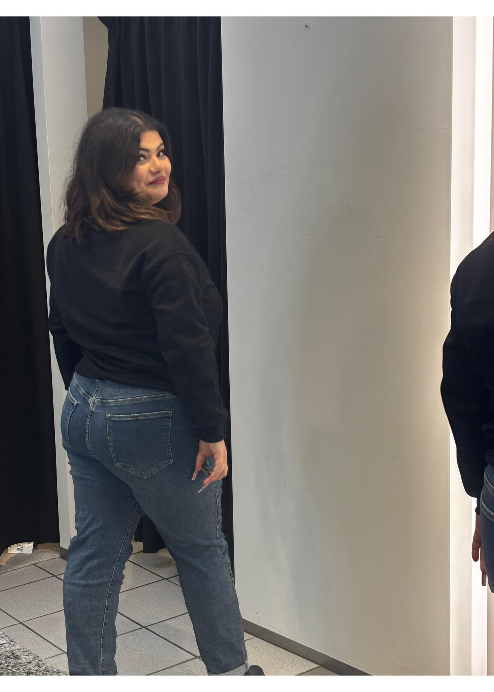 JEAN GRAND TAILLE MOM FIT