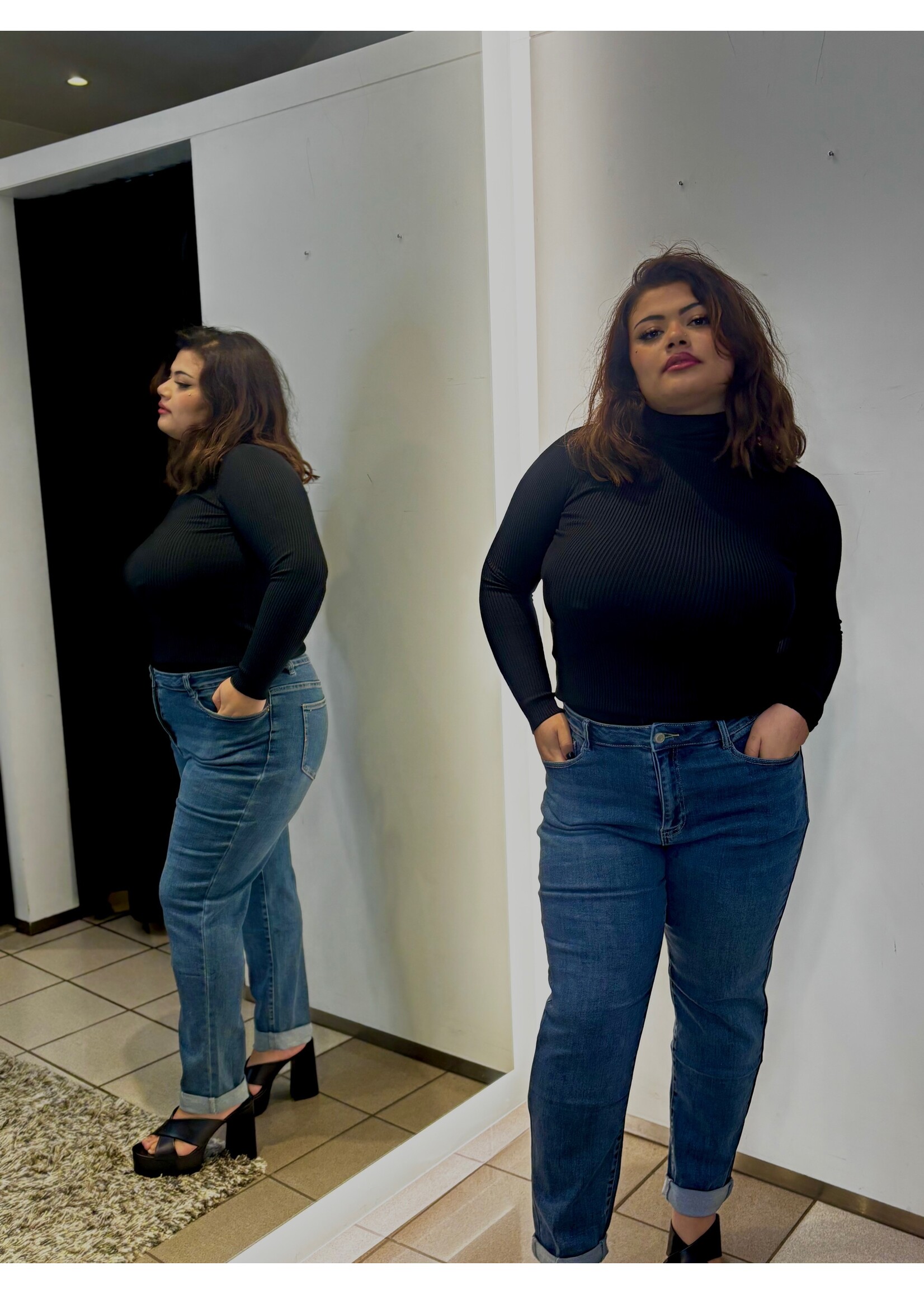 JEAN GRAND TAILLE MOM FIT