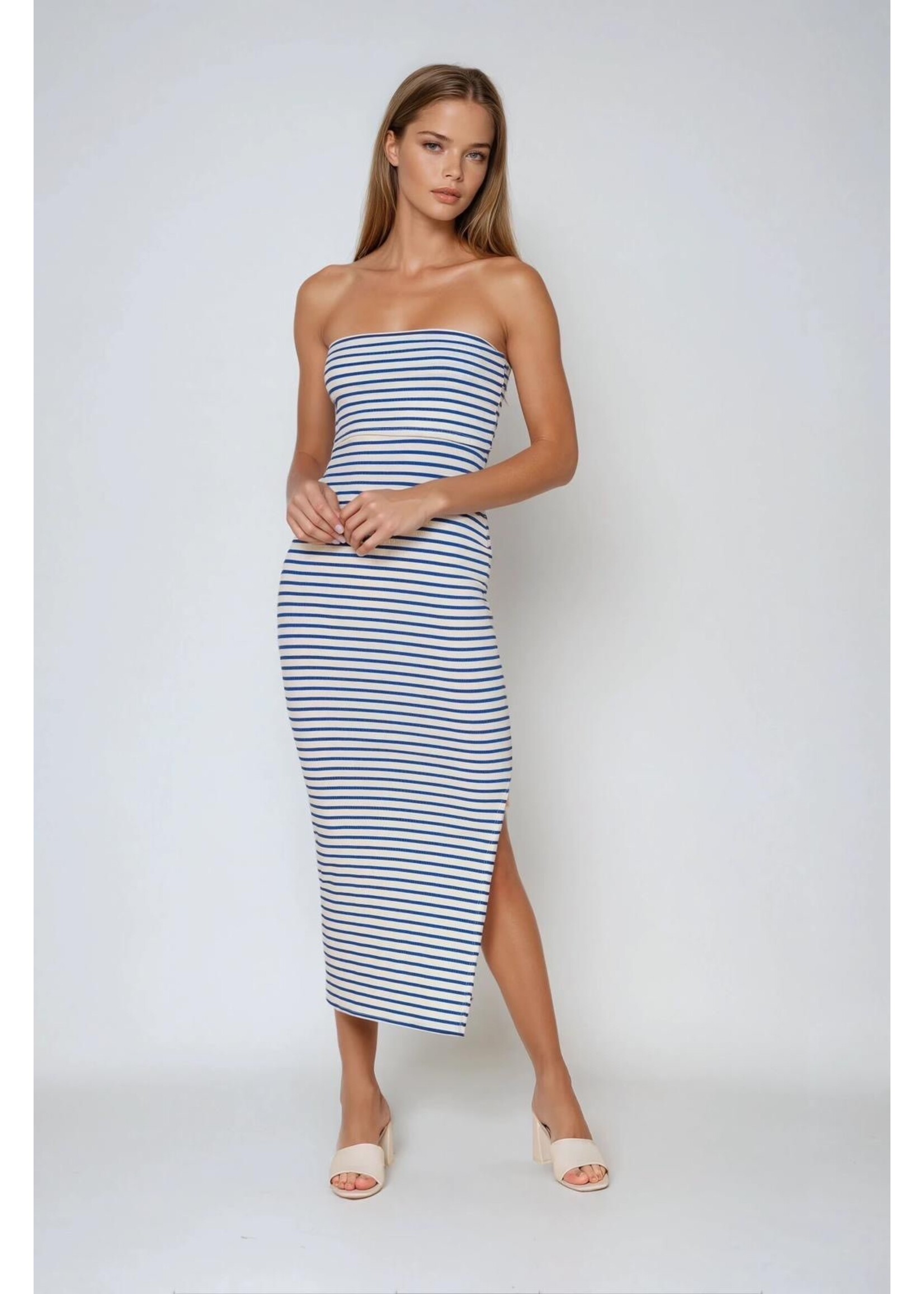 ROBE BUSTIER MARINE