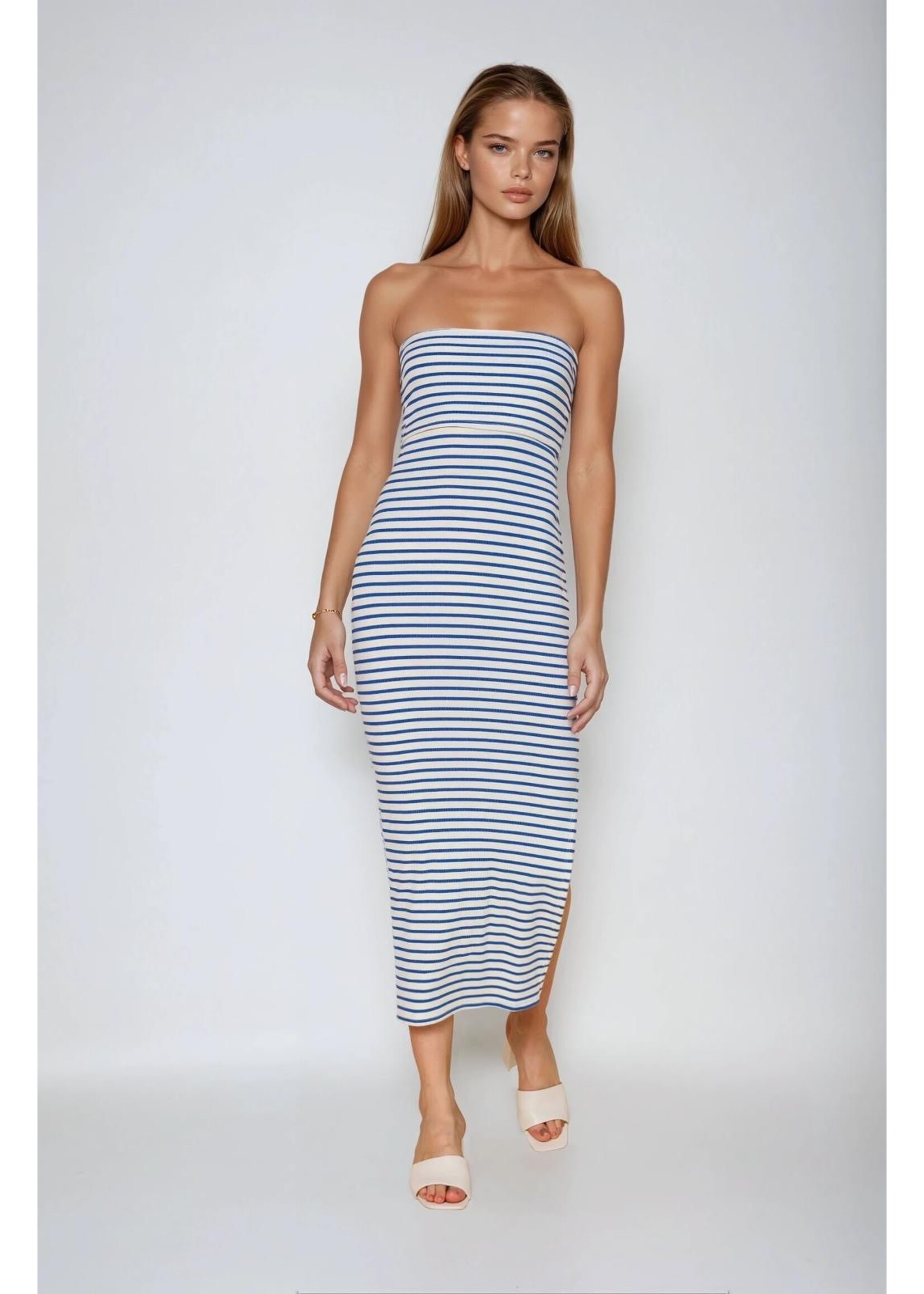 ROBE BUSTIER MARINE