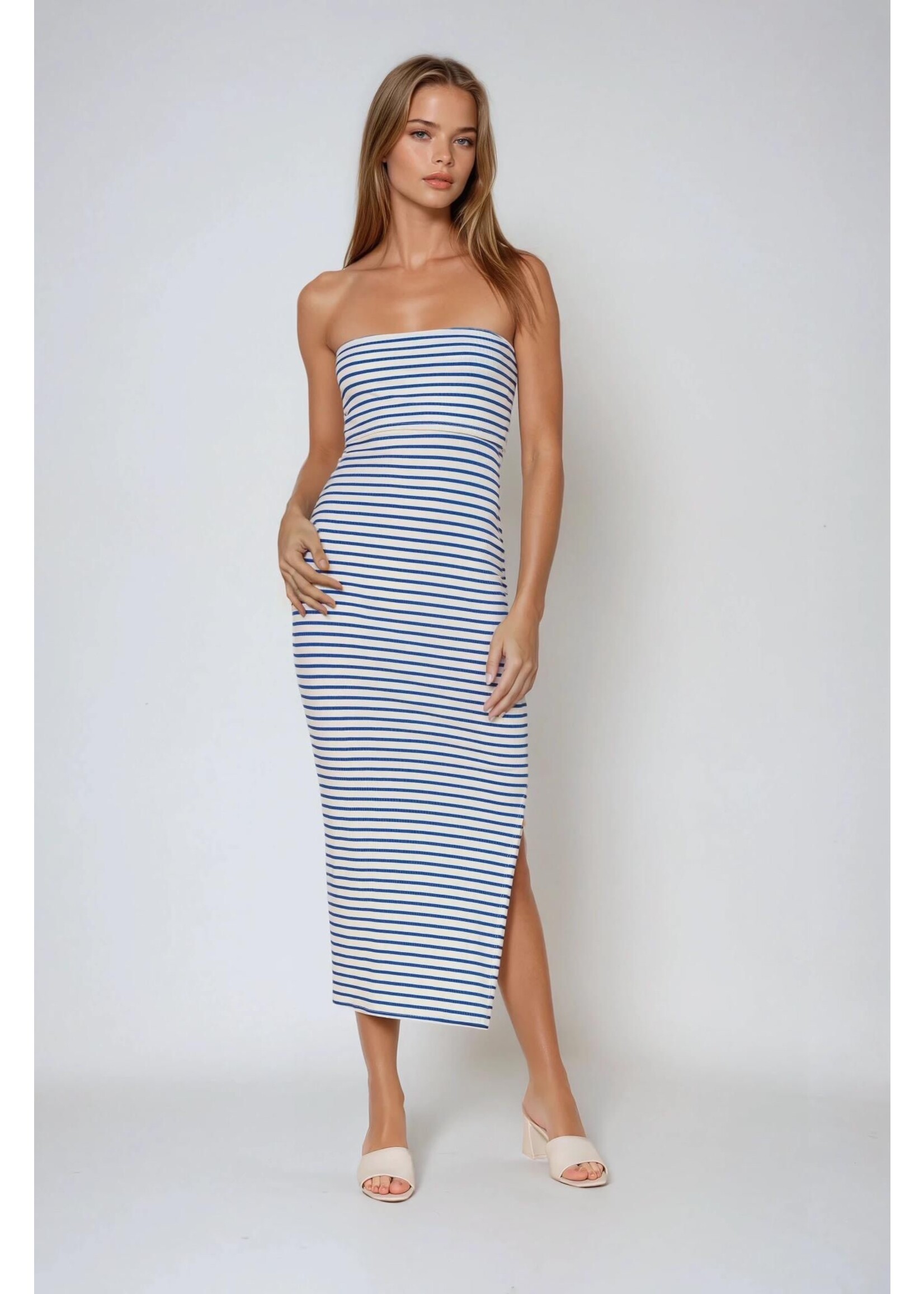 ROBE BUSTIER MARINE