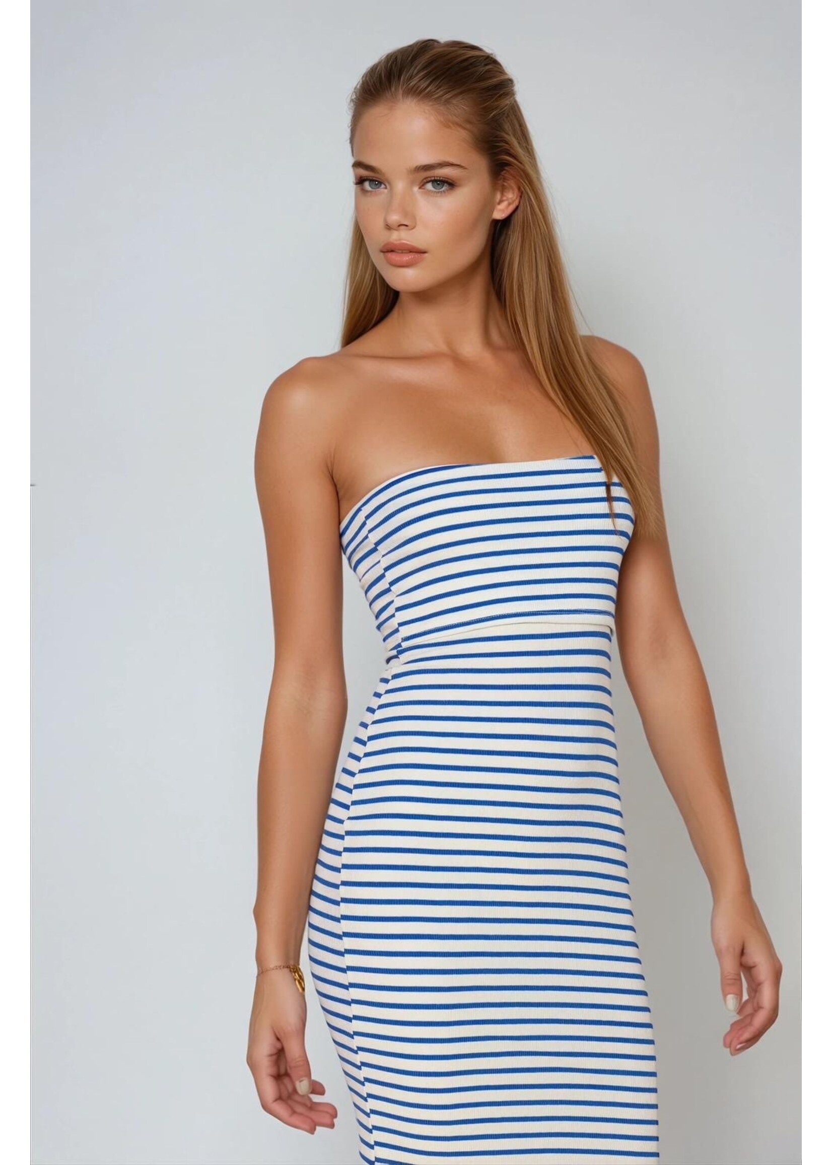 ROBE BUSTIER MARINE