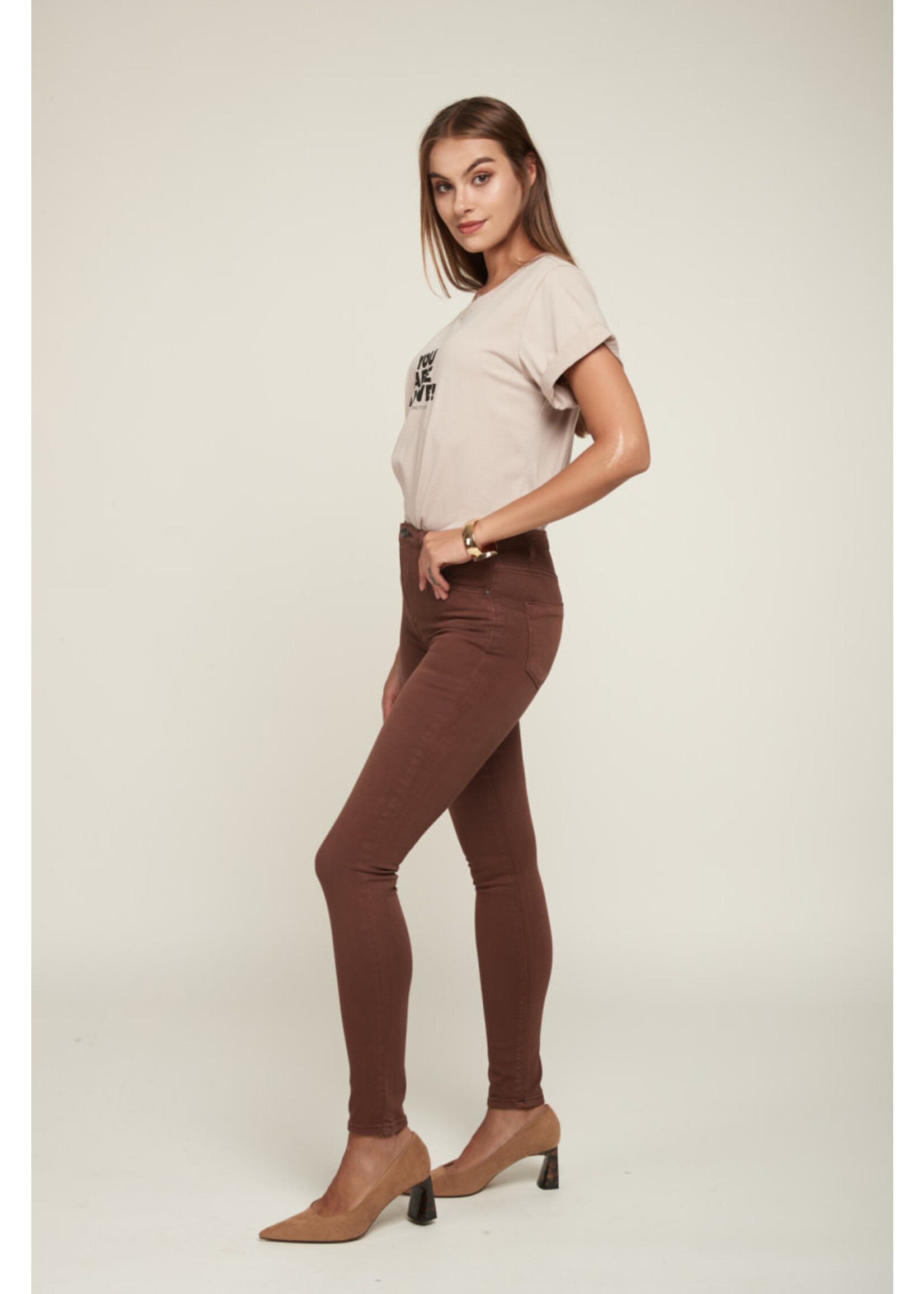 Pantalon taille haute - Solaria sky