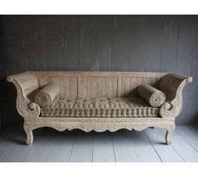 Ralph Lauren bankje met jute bekleding Ralph Lauren bankje met jute bekleding