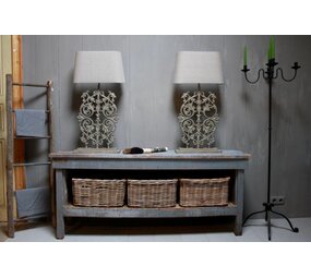 Rene Houtman Lampvoet Orlanda Ijzer Grijs H70 cm Rene Houtman Lampvoet Orlanda Ijzer Grijs H70 cm