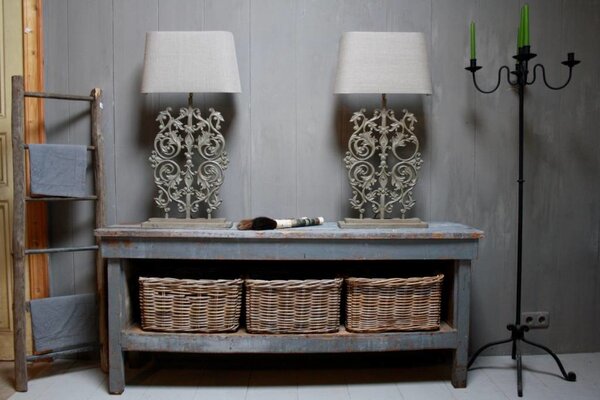 Rene Houtman Lampvoet Orlanda Ijzer Grijs H70 cm