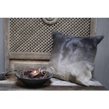 Sierkussen lichtgrijs/donkergrijs 45x45cm Sierkussen lichtgrijs/donkergrijs 45x45cm