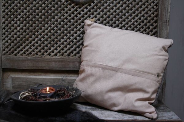 Kussen linnen bruin taupe grijs Kussen linnen bruin taupe grijs