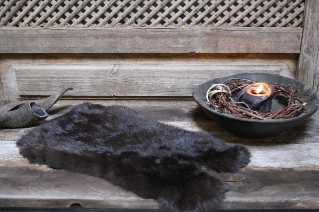 Konijnenvacht klein donkerbruin Konijnenvacht klein donkerbruin