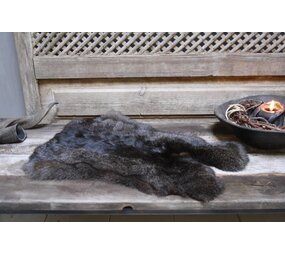 Konijnenvacht groot donkerbruin Konijnenvacht groot donkerbruin