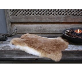 Konijnenvacht roodbruin,beige,wit Konijnenvacht roodbruin,beige,wit