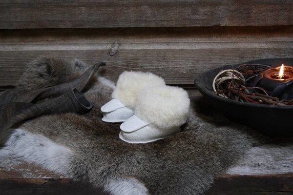 Babyslofjes wit Babyslofjes wit