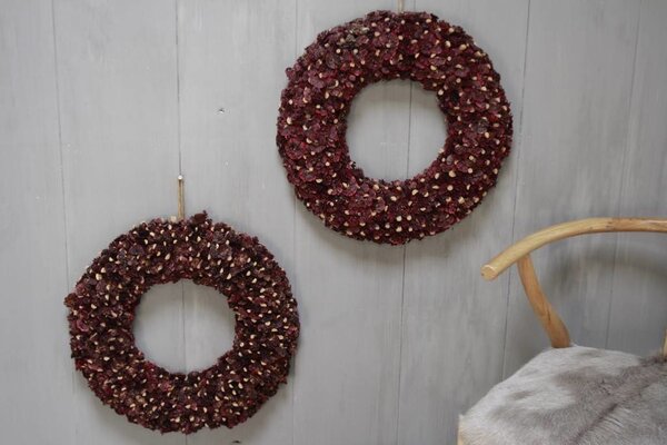 Krans - Paars - Rood 50 cm Krans - Paars - Rood 50 cm