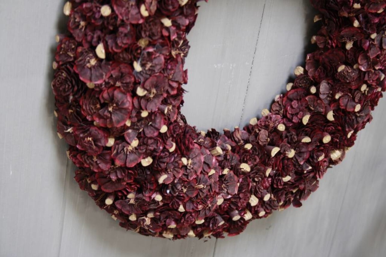 Krans - Paars - Rood 50 cm Krans - Paars - Rood 50 cm