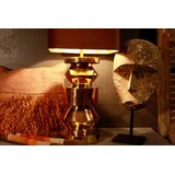 Houten masker in sobere tinten op standaard Houten masker in sobere tinten op standaard