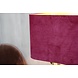 Bordeaux schemerlamp Rich met velvet lampenkap en koperen voet Bordeaux schemerlamp Rich met velvet lampenkap en koperen voet