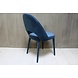 Eetkamerstoel Oliver velvet blauw + velvet poten Eetkamerstoel Oliver velvet blauw + velvet poten
